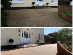 Resin Driveway Before and After- Ibbco Civil Engineering Ltd