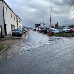 Woodside Industrial Estate Entrance Before- Ibbco Civil Engineering Ltd