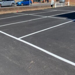 Loughton Men's Club Car Park Line Marking- Ibbco Civil Engineering Ltd