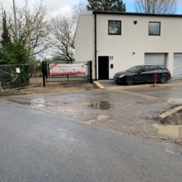 Woodside Industrial Estate Entrance Before- Ibbco Civil Engineering Ltd