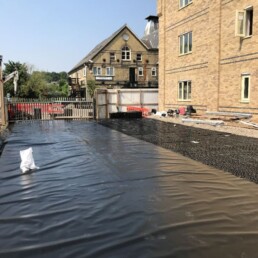 Weston House Drainage Crates Being Covered- Ibbco Civil Engineering Ltd