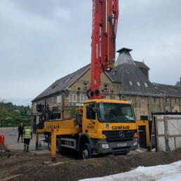 Weston House Concrete Pouring Lorry- Ibbco Civil Engineering Ltd